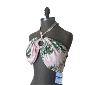 Fashion To Figure Women's Plus Size 2X Tropical Ruffle Bikini Swim Top NWOT